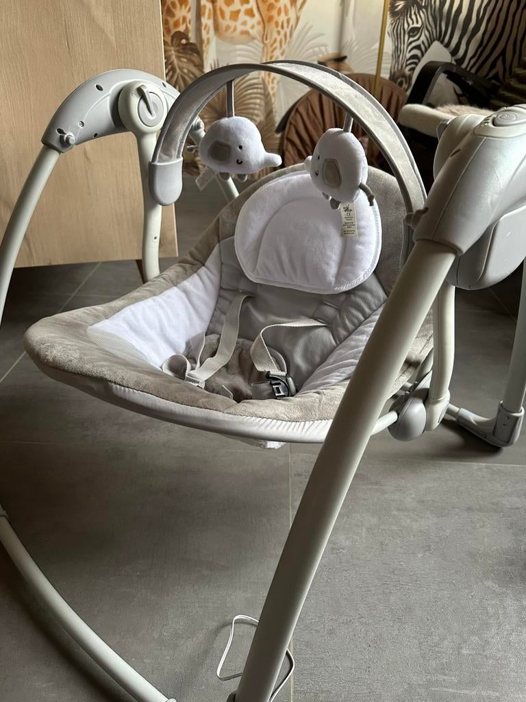 Elektrische schommelstoel, Kinderen en Baby's, Wipstoeltjes, Ophalen, Zo goed als nieuw, Schommelstoel