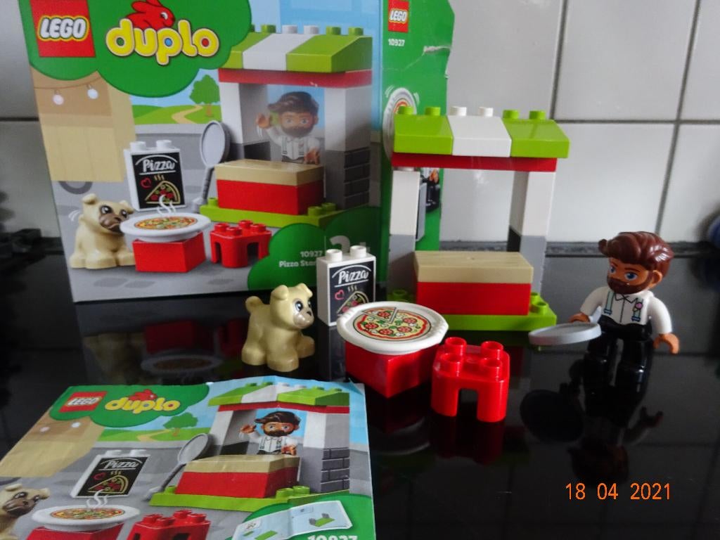 LEGO DUPLO Pizza Kraam - 10927*VOLLEDIG*PRIMA STAAT*, Ophalen of Verzenden, Complete set, Duplo