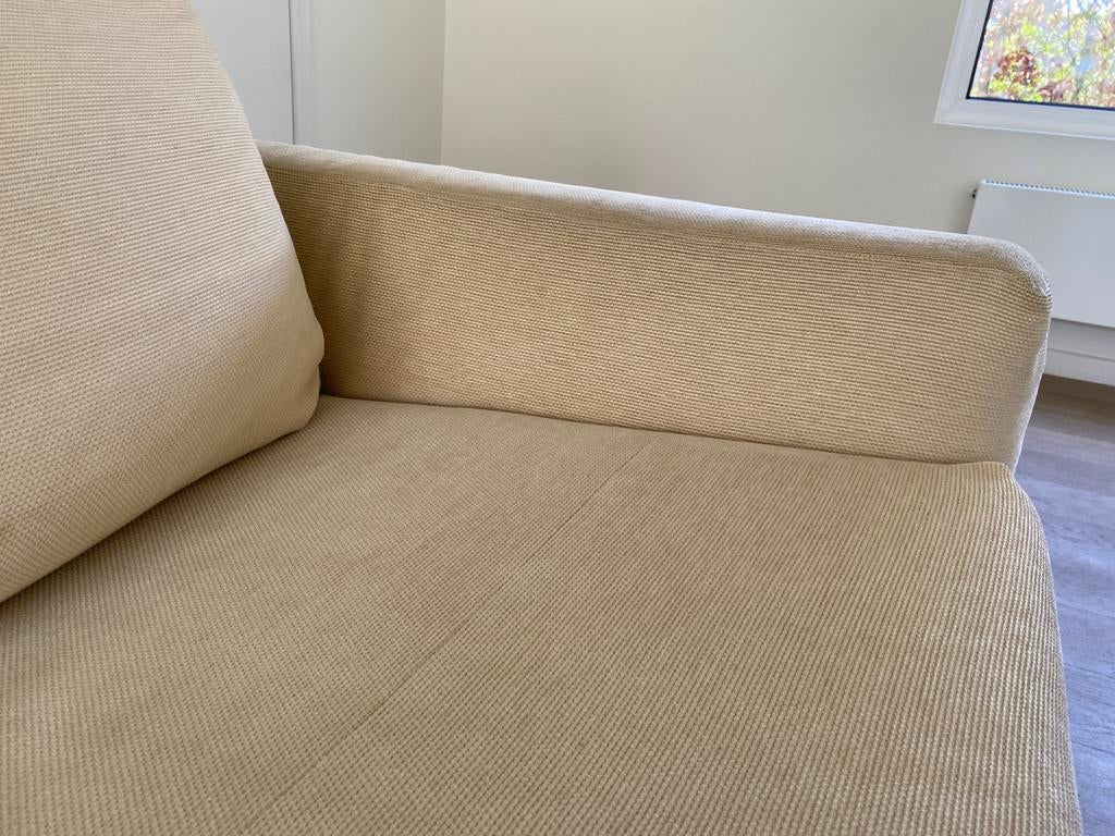 Minotti 3 zit, Ophalen, Gebruikt, 100 tot 125 cm, Rechte bank