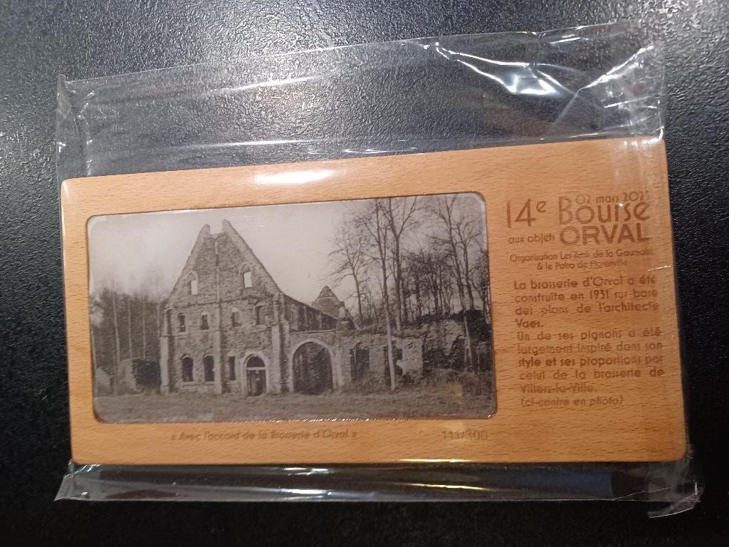 Objet collector 14ème bourse orval, Collections, Marques de bière, Enlèvement, Neuf, Panneau, Plaque ou Plaquette publicitaire