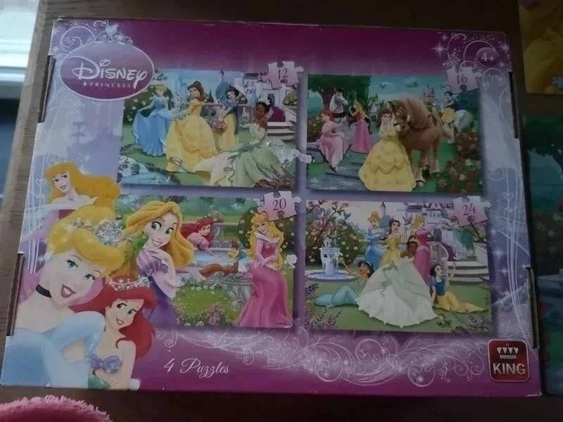 Disney puzzels prinsessen, Ophalen of Verzenden, 10 tot 50 stukjes, Zo goed als nieuw, 2 tot 4 jaar