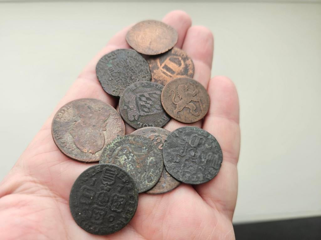 10 munten 17de/18de eeuw, Verzenden