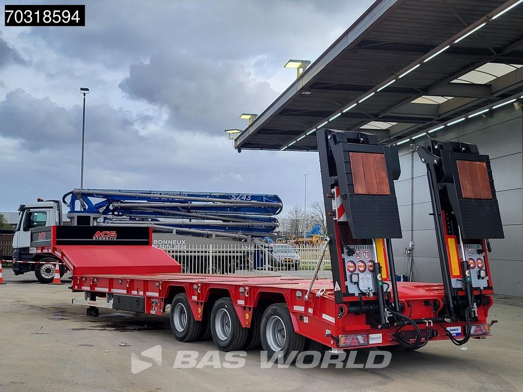 GVN Lowbed 3 essieux NEW! Lift + Steering Axle Hydraulic Fol, Rouge, Achat, Entreprise, Autres carburants