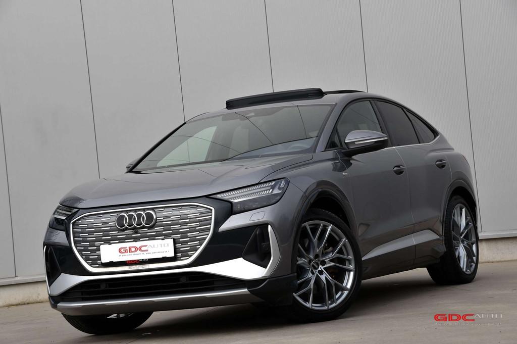 Audi Q4 e-tron Q4 e-Tron 45 Quattro S line I Pano I S Stoele, Autos, Cuir, Argent ou Gris, Achat, https://public.car-pass.be/vhr/e65387a2-8b0c-4394-8e9b-9e8f6b8f3749
