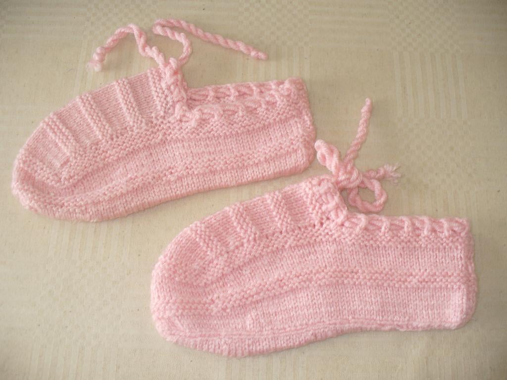 Zelf gebreide sokjes maat 37-39, Chaussettes et Chaussettes genoux, Enlèvement ou Envoi, Rose, Comme neuf