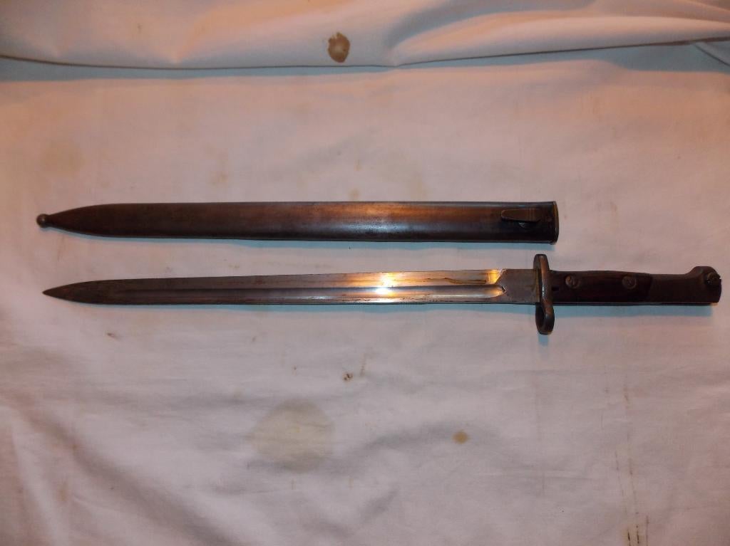 Baïonnette d'exportation belge M1924, Collections, Enlèvement ou Envoi, Armée de terre, Épée ou sabre