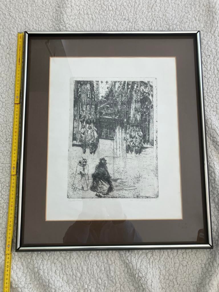 Georges Averhals - Kathedraal (genummerd en gesigneerd), Ophalen