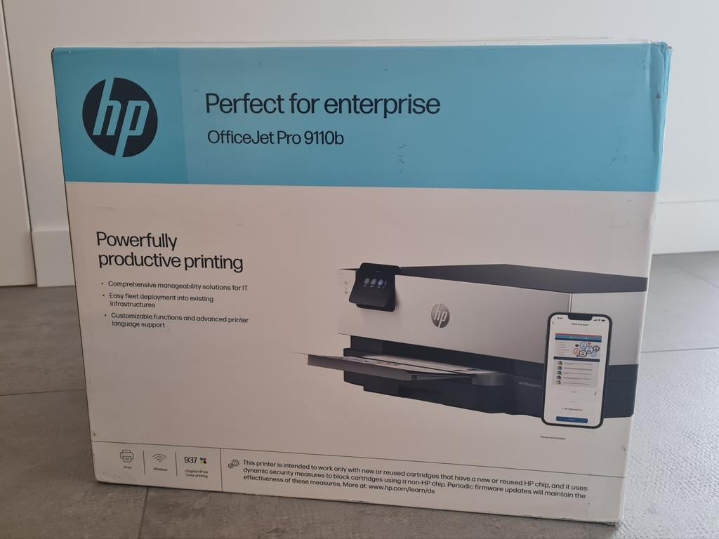 HP Printer Officejet Pro 9110b - NIEUW, Ophalen, Draadloos, Kleur printen, Printer