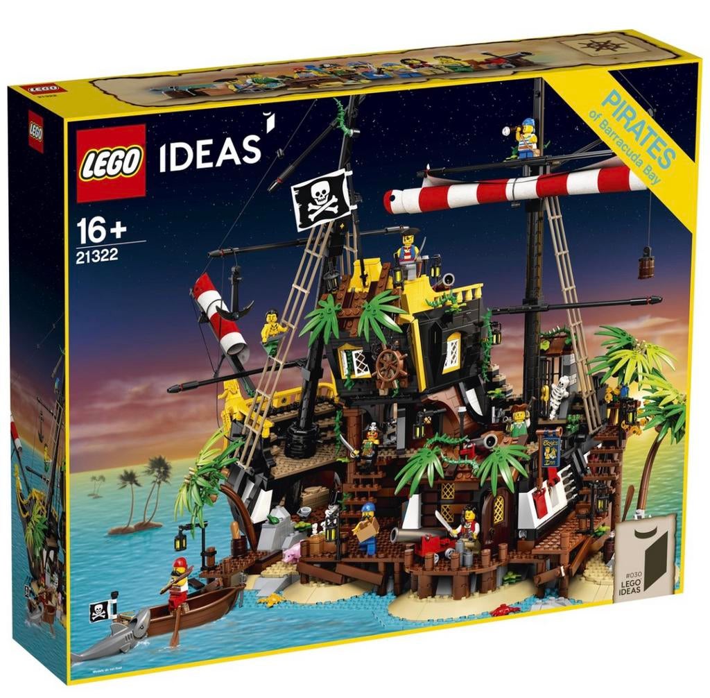 LEGO 21322 — Les pirates de la baie de Barracuda — MISB, Neuf, Non ouvert/scellé, Lego, Ensemble complet
