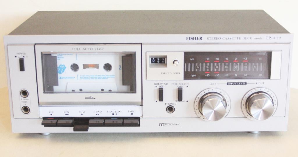 Fisher CR-4110 Stereo Cassette Deck / 1979 - 1981 / Japan, Audio, Tv en Foto, Cassettedecks, Ophalen of Verzenden, Enkel, Tape counter