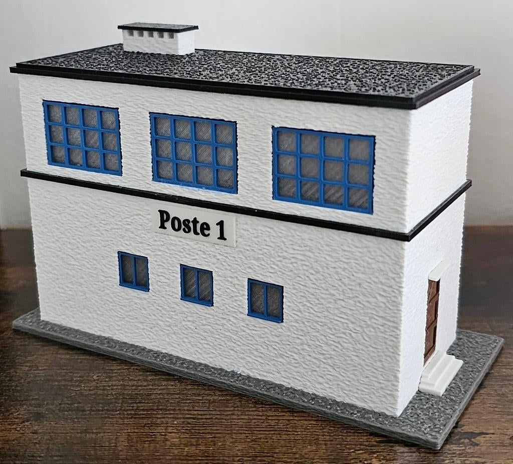 HO-gebouw - HO 1/87 signaalstation, Hobby en Vrije tijd, Modeltreinen | H0, Ophalen of Verzenden, Nieuw, Brug, Tunnel of Gebouw