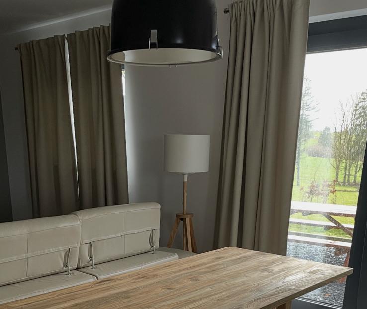 50% Lot 6 Rideaux Tentures assombrissant 145cm/230cm, Ophalen, Zo goed als nieuw, Beige