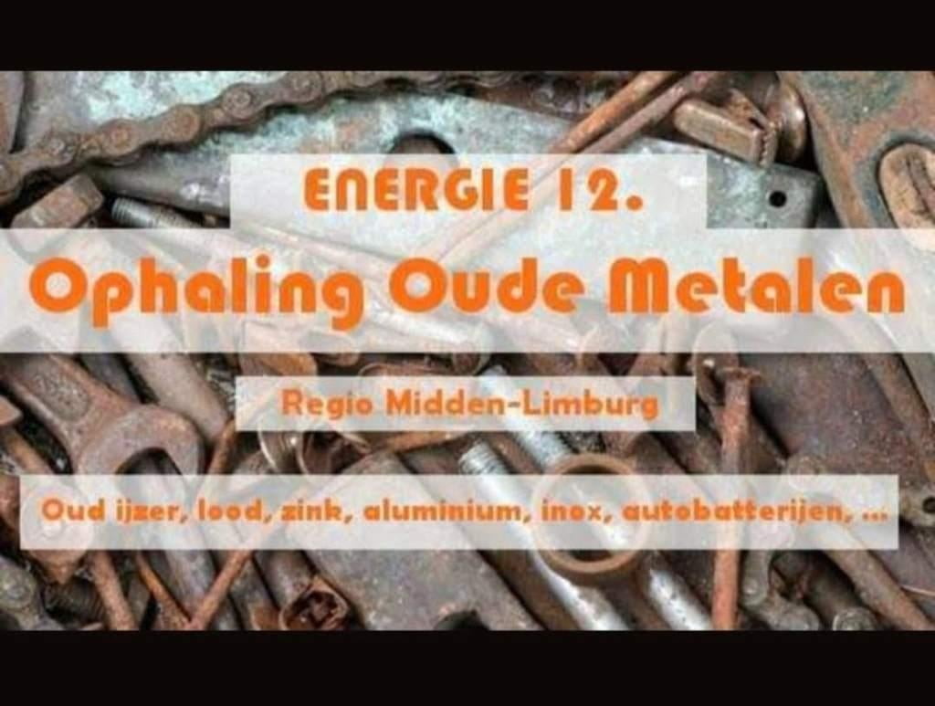 Ophalen oud ijzer regio Genk, Houthalen, As, Zutendaal, ..., Enlèvement