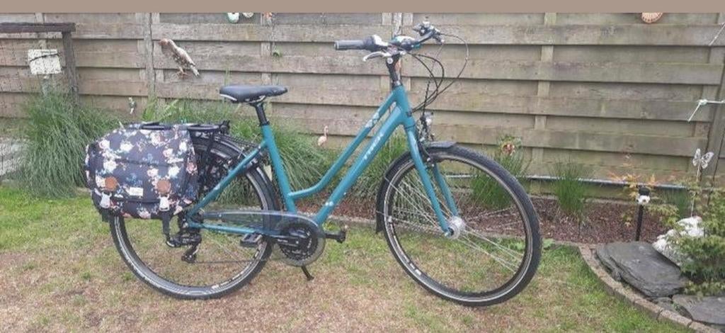 Damesfiets trek met tassen, Fietsen en Brommers, Ophalen, Versnellingen