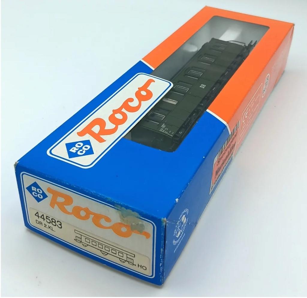 Chariot à compartiments ROCO, 2e classe, du DR, Analogique, Wagon, Comme neuf, Roco