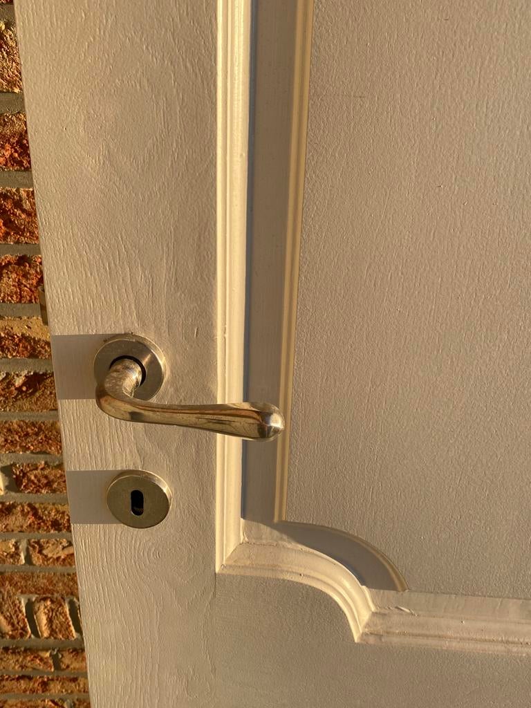 Eiken houten deur- wit, Huis en Inrichting, Woonaccessoires | Kapstokken, Ophalen, Gebruikt, Hout