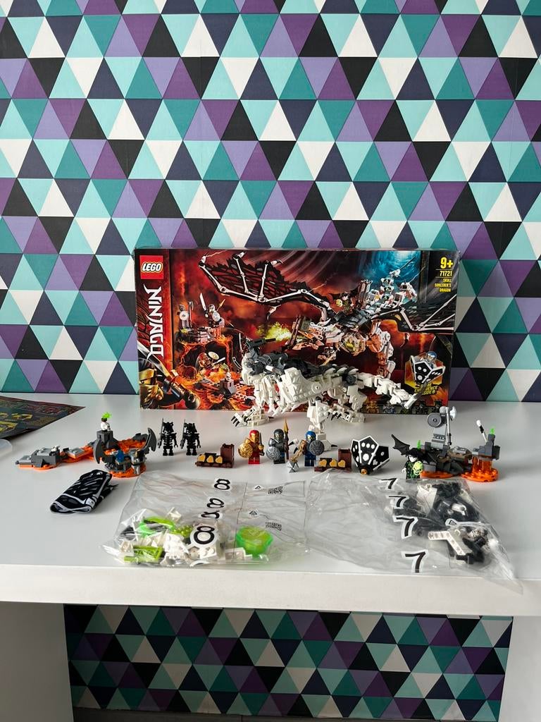 LEGO 71721 Le dragon du sorcier Ninjago Skull (retiré), Enfants & Bébés, Pièces supplémentaires incluses, Lego, Ensemble complet