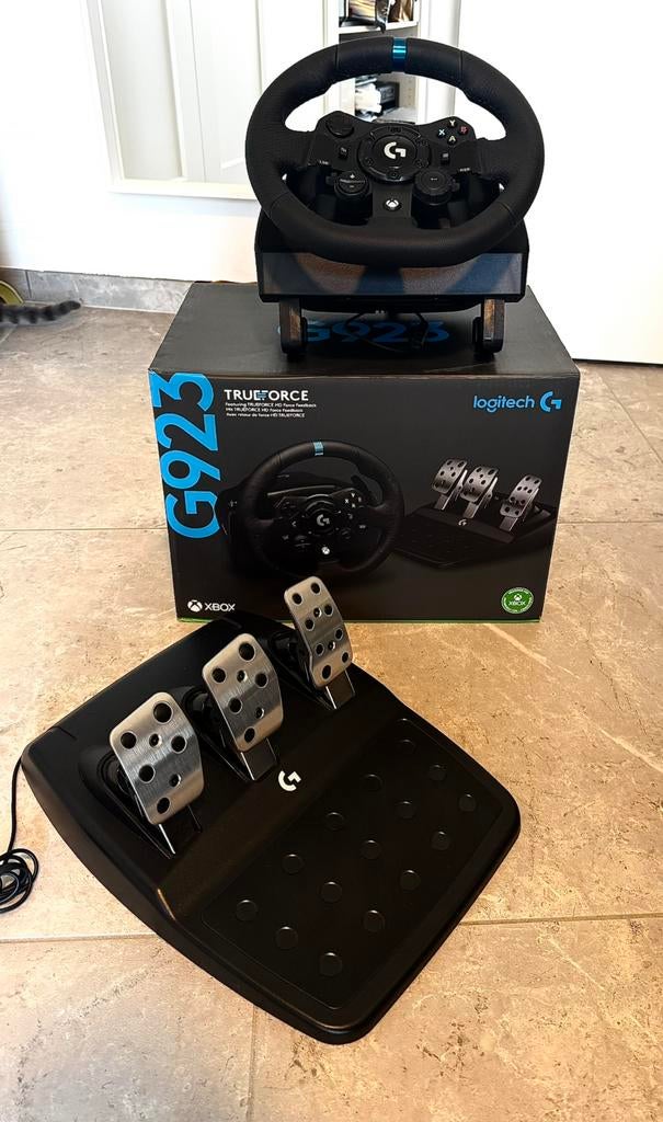 Logitech G923 Trueforce stuurwiel, Games en Spelcomputers, Ophalen, Zo goed als nieuw, Xbox One
