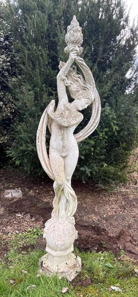 Stenen decoratiebeeld voor buiten, Tuin en Terras, Ophalen, Gebruikt, Steen, Abstract beeld