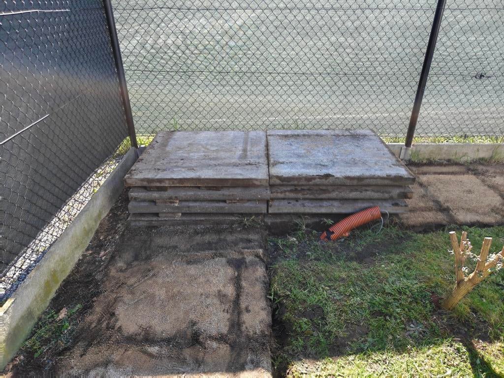 Gratis betontegel 1m x 1m, Ophalen