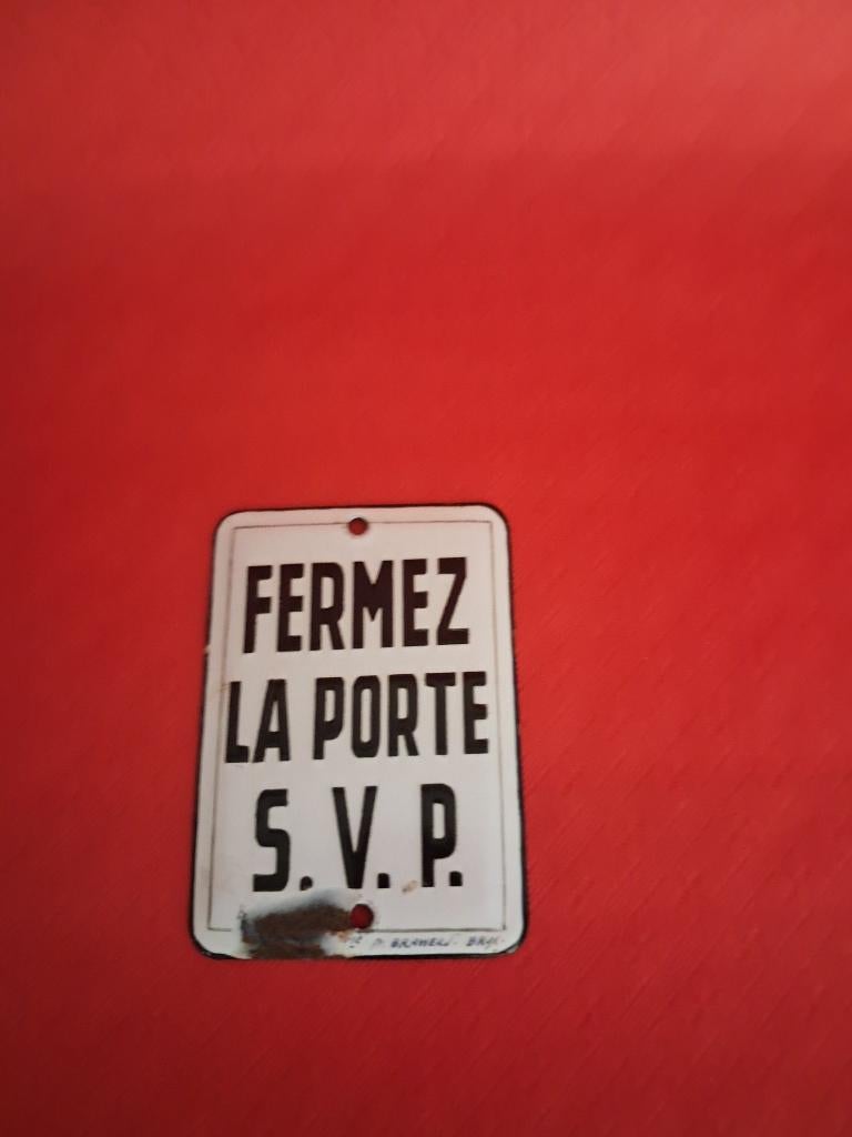 Plaque émaillée, Collections, Enlèvement, Autres types