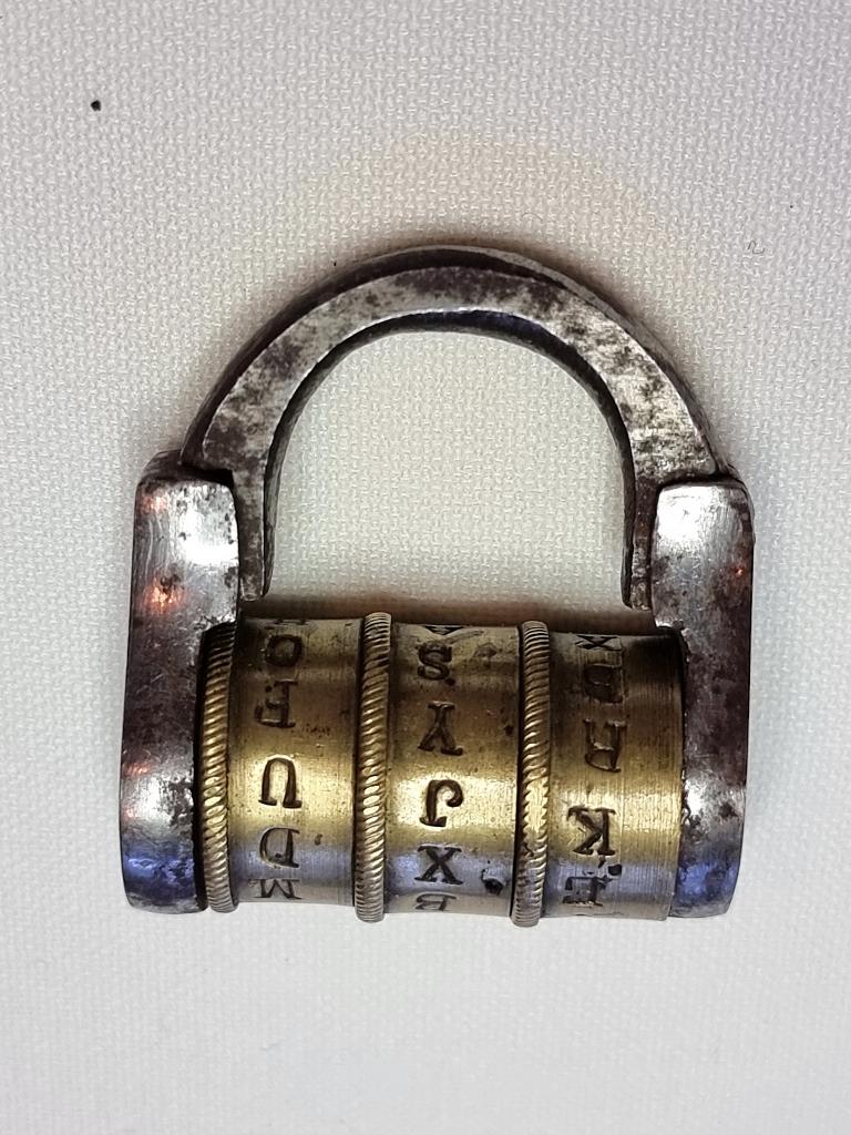 Cadenas antique a combinaison, Antiquités & Art, Enlèvement ou Envoi