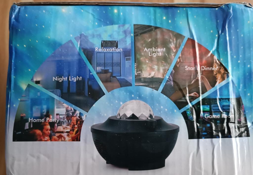 Starry projector LED met afstandsbediening –  sfeerlicht, Huis en Inrichting, Lampen | Overige, Nieuw, Ophalen of Verzenden