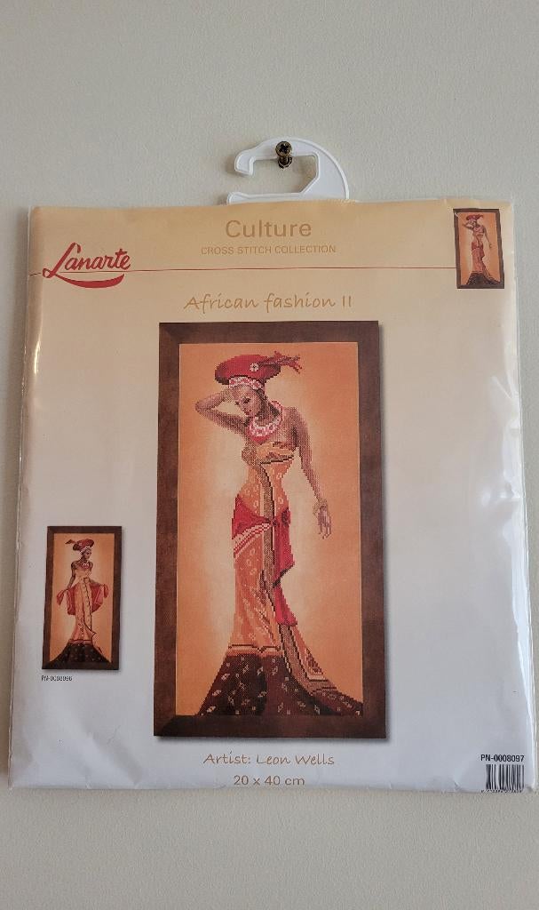 Lanarte Borduurpakket African fashion II Cross Stitch kit, Ophalen, Nieuw, Handborduren, Borduurpakket