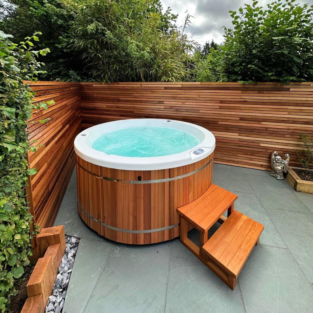 NORDIC HOTTUB jacuzzi - RED CEDAR Gratis levering&meer, Tuin en Terras, Ophalen, Nieuw, Verlichting