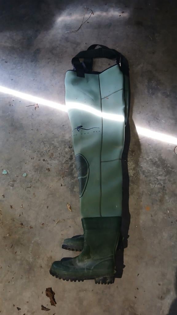 Waders neopren, Ophalen