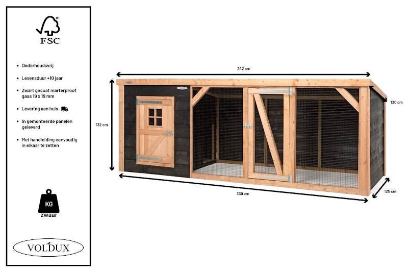 Kippenren Milan, Ophalen of Verzenden, Nieuw, Kippenhok of Kippenren