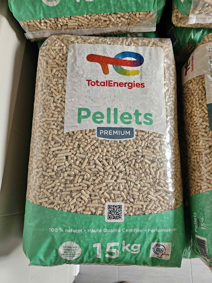 Pellets van Premium+ DIN-kwaliteit, Tuin en Terras, 6 m³ of meer, Verzenden, Overige houtsoorten, Blokken