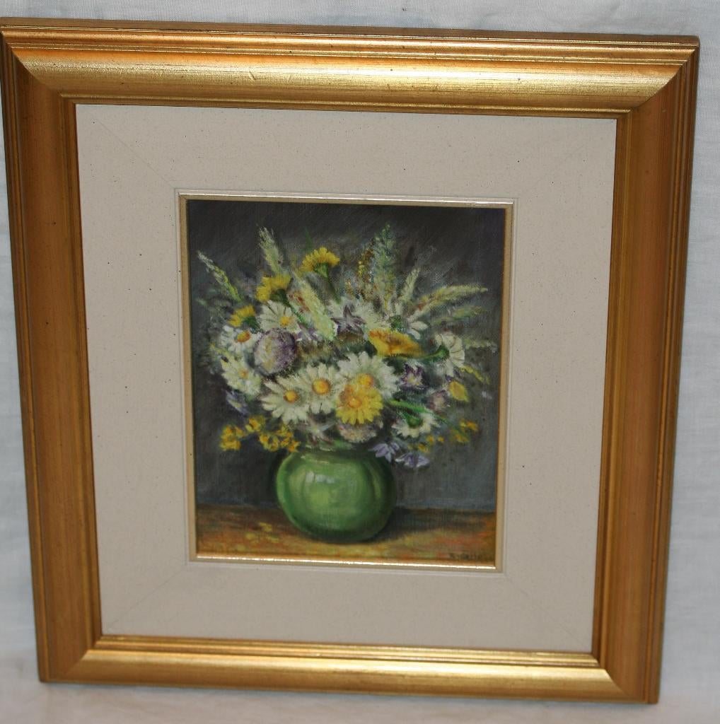 Schilderij olie op doek Gesigneerd, Enlèvement ou Envoi