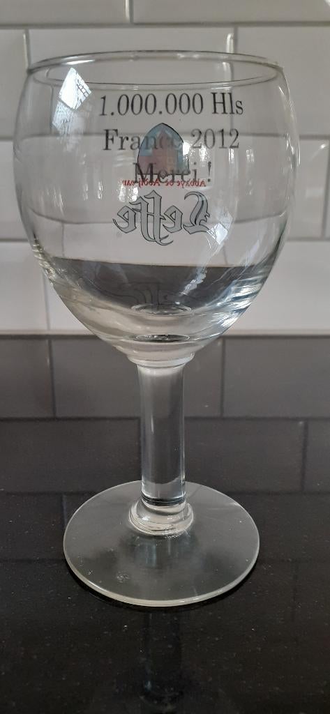Verre Leffe 1.000.000HlS France 2012, Enlèvement ou Envoi, Comme neuf, Verre ou Verres, Leffe