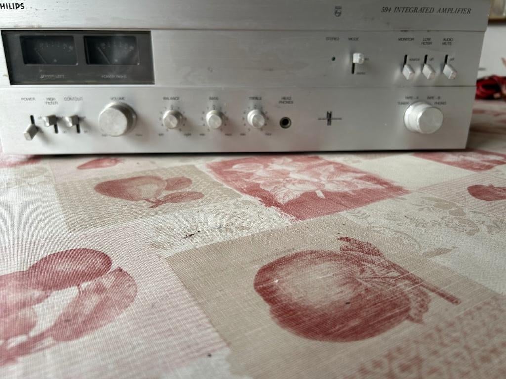 Philips amplifyer 594, Audio, Tv en Foto, Ophalen, Niet werkend, Overige merken