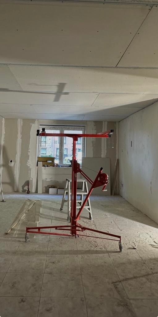 Gipsplatenlift te huur, Doe-het-zelf en Bouw, Steigers, Zo goed als nieuw, Ophalen