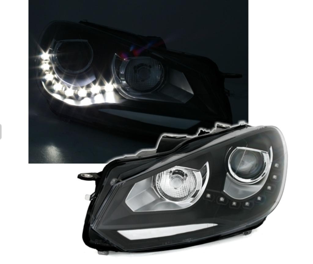VW Golf 6 led, Xenon look koplampen set, Ophalen of Verzenden, Volkswagen