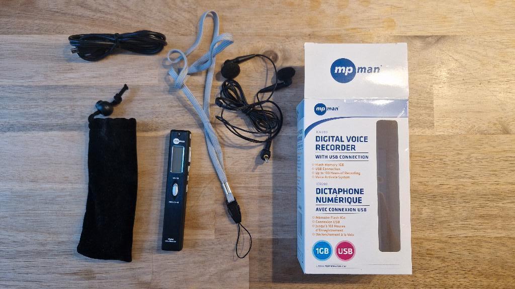 mp man digital voice recorder, Audio, Tv en Foto, Bandrecorder, Ophalen