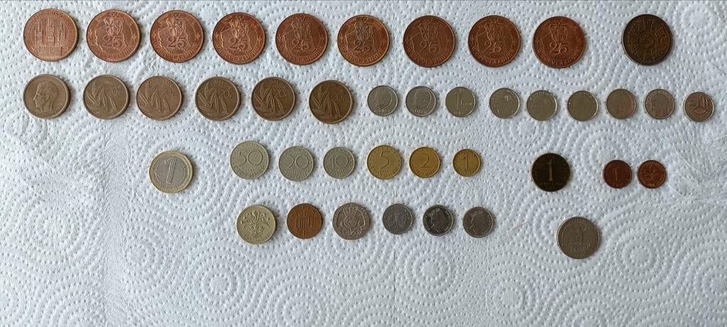 Collectie oude Belgische en buitenlandse munten, Ophalen of Verzenden, Munten