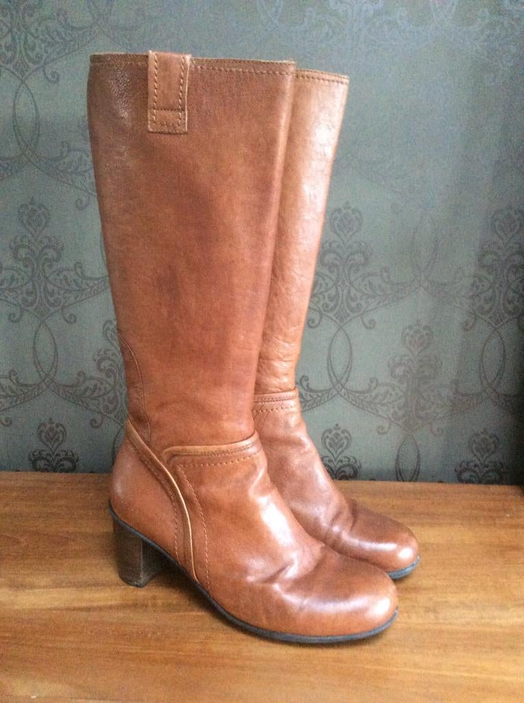 Halfhoge laarzen Brako 39, Hoge laarzen, Bruin, Ophalen of Verzenden, Zo goed als nieuw