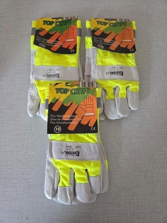 Werkhandschoenen Nieuw!! 3 x Top Craft size10., Doe-het-zelf en Bouw, Ophalen of Verzenden, Nieuw