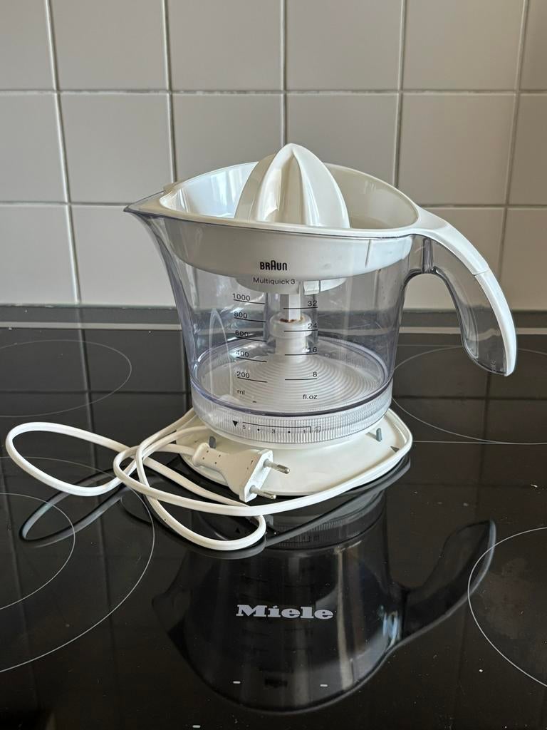 Braun citruspers Multiquick 3, Ophalen of Verzenden, Zo goed als nieuw, Elektrisch, Citruspers
