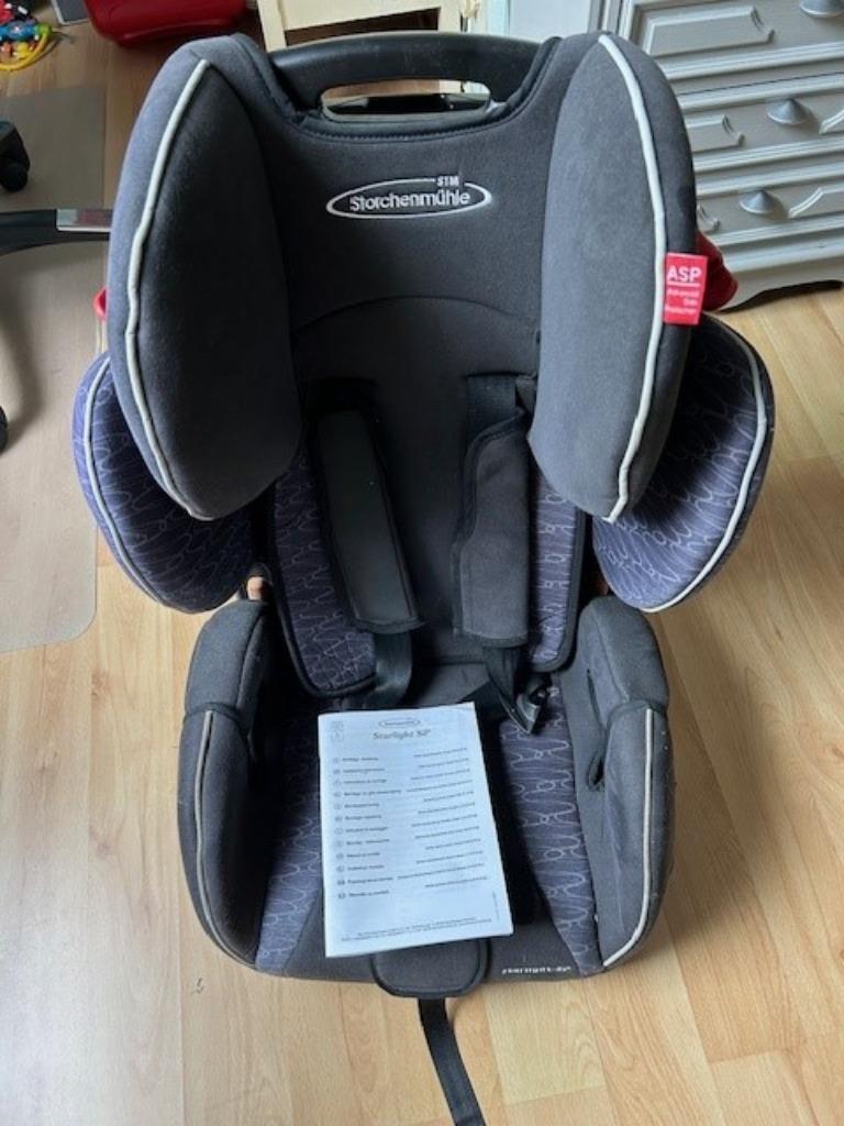 Autostoel - Storchenmühle, Kinderen en Baby's, Autostoeltjes, Verstelbare rugleuning, Autogordel, 9 t/m 18 kg, Zo goed als nieuw