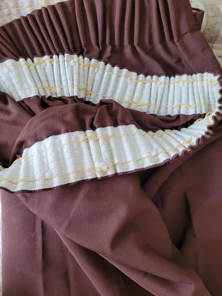 TENTURE COLORI BRUN, Maison & Meubles, 200 cm ou plus, Brun, Enlèvement, Utilisé