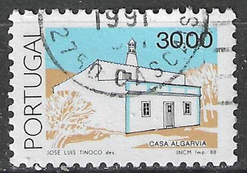 Portugal 1988 - Yvert 1727 - Architecture - Algarve (ST), Envoi, Portugal, Affranchi
