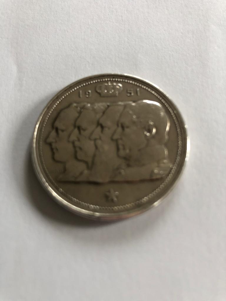 Belgische munt 100 frank, Ophalen, Zilver, Losse munt, Zilver