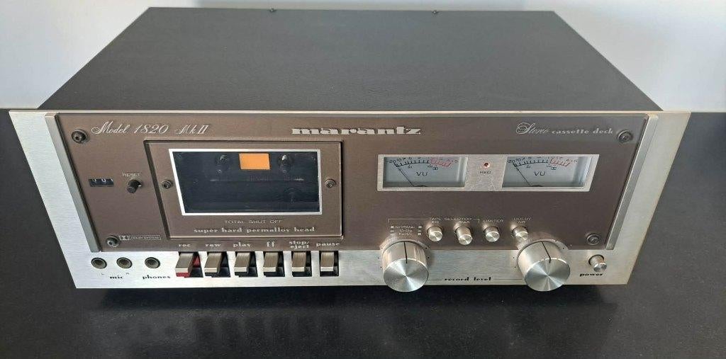 marantz Model 1820 MkII cassette deck, TV, Hi-fi & Vidéo, Decks cassettes, Simple, Marantz, Commandes tactiles, Tape counter, Enlèvement ou Envoi