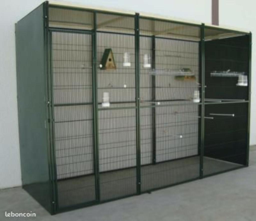 Volière 3x1x2 m CAGE canari mandarin perruche inséparable, Animaux & Accessoires, Envoi, Métal, Volière