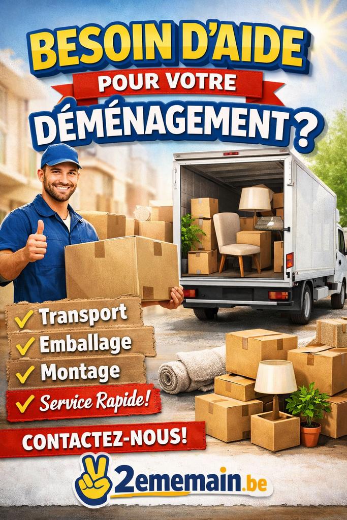Déménagement Bruxelles / Belgique – Camion + hommes + Lift