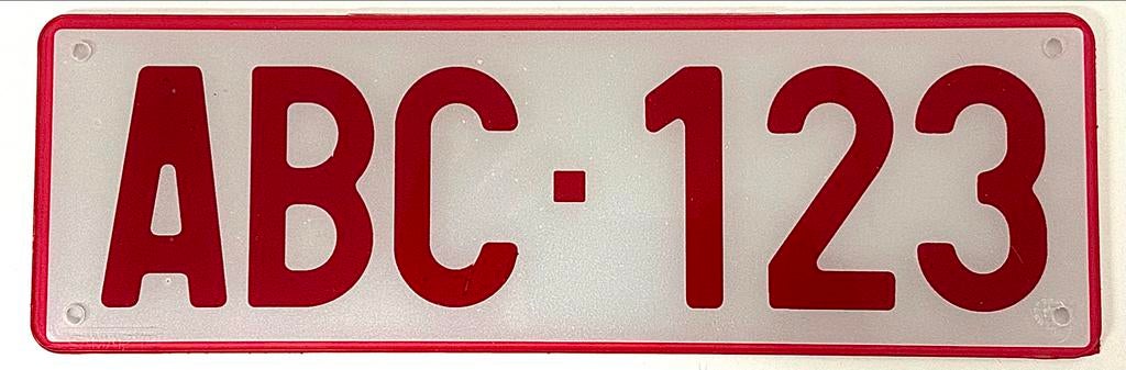 Plaque d’immatriculation PLEXI 34x11cm, Autos : Pièces & Accessoires, Autres pièces automobiles, Alfa Romeo, Pièces américaines